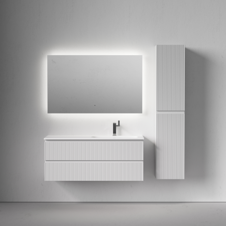 Тумба под раковину Sancos SNOB R SNR120RW 120х40 подвесная цвет белый