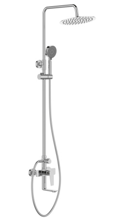 Душевая стойка BelBagno ANCONA ANCONA-VSCM-CRM настенная хром