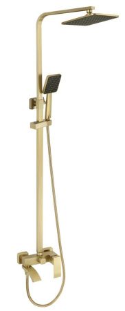 Душевая стойка Fmark FS8645-1C настенная цвет золото