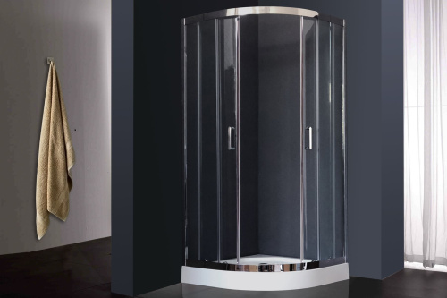 Душевой уголок Royal Bath HKD RB100HKD-T-CH 100х100 стекло прозрачное профиль хром глянцевый