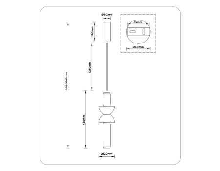 Светильник подвесной Ambrella Light Modern (Модерн) LH11021