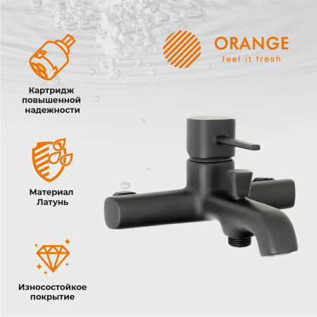Душевая стойка Orange Karl M05-932b настенная цвет черный
