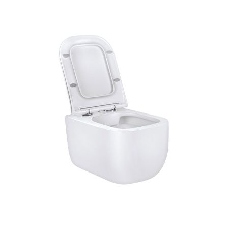 Унитаз подвесной Vincea Form VT1-35 белый с сиденьем микролифт безободковый душевой смыв