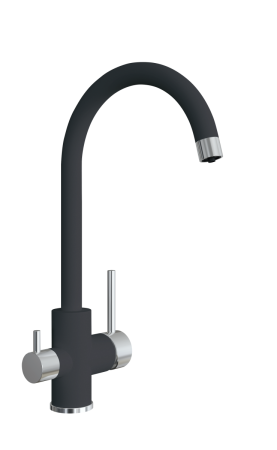 Смеситель для кухни Uperwood Quartz UPD-Q-01-04 UPD-Q-01-04 на мойку черный