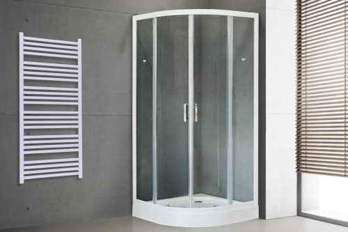 Душевой уголок Royal Bath HK RB90HK-T 90х90 стекло прозрачное профиль белый