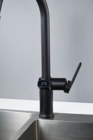 Смеситель для кухни Knotlor KN-100/BL на мойку черный