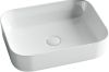 Раковина из сантехнического фарфора Ceramica Nova ELEMENT CN6011 50х40 накладная цвет белый без отверстий под смеситель