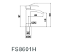 Смеситель Fmark FS8601 на раковину сатин