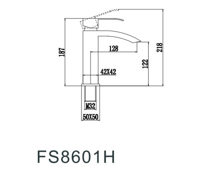 Смеситель Fmark FS8601 на раковину сатин