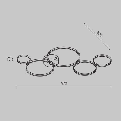 Светильник потолочный Maytoni Olympia MOD448CL-L40WK - фото 2