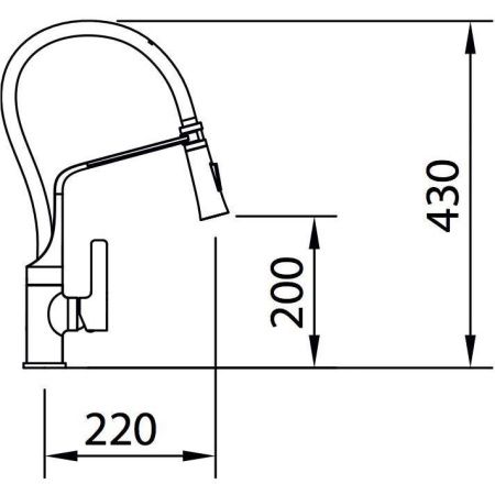 Смеситель для кухни Clever Chef 99735 на мойку хром