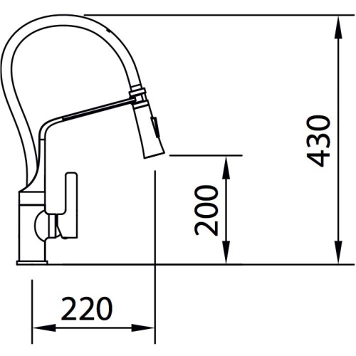 Смеситель для кухни Clever Chef 99735 на раковину хром - фото 2