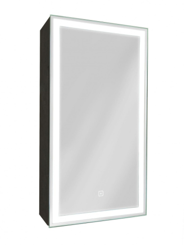 Зеркало-шкаф Art&Max TECHNO AM-Tec-350-650-1D-R-DS-F-Nero 35х65 - фото 3