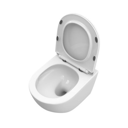 Унитаз подвесной BelBagno UNO BB5177CH-TOR/SC белый с сиденьем микролифт безободковый смыв торнадо