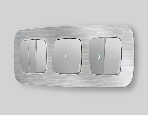 Лицевая панель для выключателя одноклавишного с подсветкой Ambrella Volt Omega (Омега) OP4020 - фото 2
