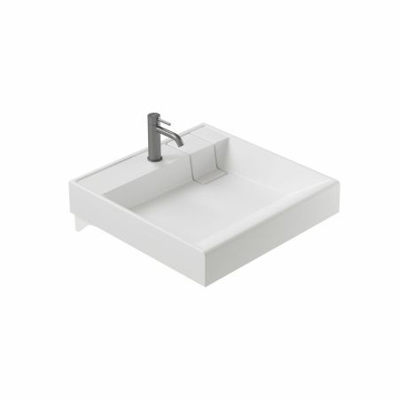 Раковина из искусственного камня Ceramica Nova QUATTRO CN0101 60х60 накладная цвет белый 1 отверстие под смеситель