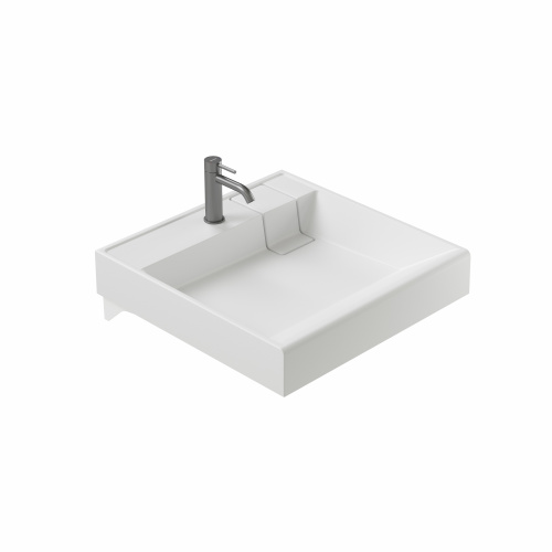 Раковина из искусственного мрамора Ceramica Nova QUATTRO CN0101 60х60 накладная цвет белый - фото 2
