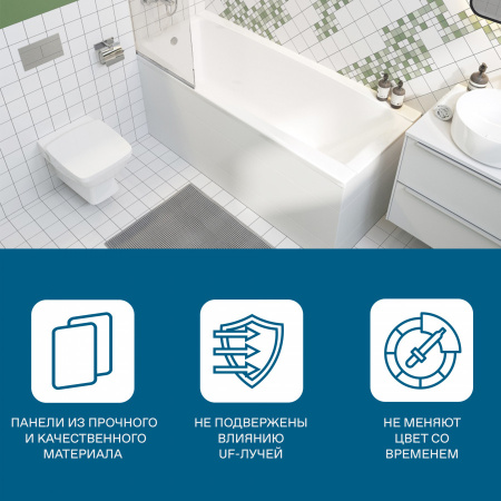 Экран для ванны торцевой Santek Санторини 1WH302490