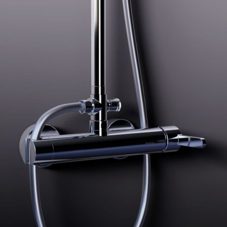 Душевая стойка Damixa Scandinavian Pure 936710000 настенная цвет хром