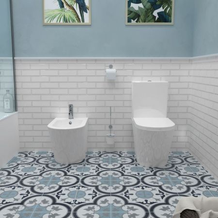 Унитаз-компакт напольный с бачком Lavinia Boho Biore 33040010 белый с сиденьем микролифт каскадный смыв