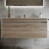 Тумба под раковину Sancos Smart SM120-1E 120х50 подвесная цвет коричневый