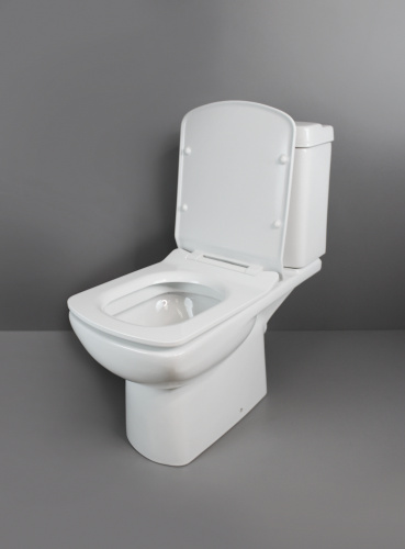 Унитаз напольный с бачком Creo Сeramique TOURS COMBO-TO1003 белый с сиденьем с микролифт душевой смыв - фото 5