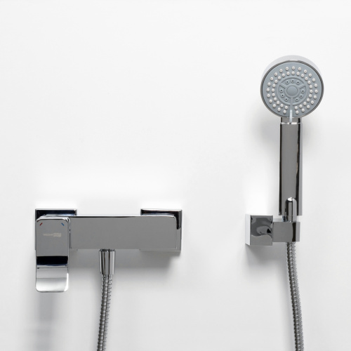 Смеситель для ванны и душа WasserKRAFT Aller 1060 1062 настенный хром - фото 4