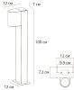 Ландшафтный светильник Arte Lamp Compass (Цомпасс) A3102PA-1BK
