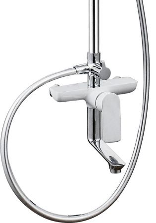 Душевая стойка Aquanet Arctic AF520-72-R-CW настенная цвет белый/хром