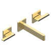 Смеситель для раковины THG Icon-X Carbone Gold a manettes U7T-F01-40GB встраиваемый в стену золото