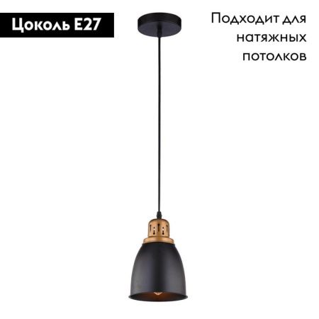 Светильник подвесной Arte Lamp Eurica (Еурица) A4248SP-1BK