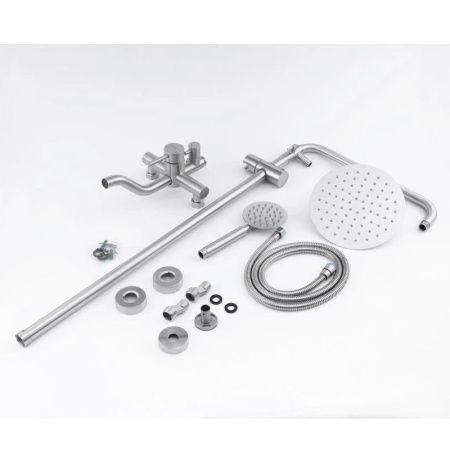 Душевая стойка Knotlor SS-06 настенная цвет серый