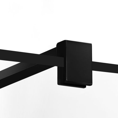 Душевой уголок New Trendy SUPERIA Black K-0605 90х90 стекло прозрачное профиль черный без поддона - фото 5