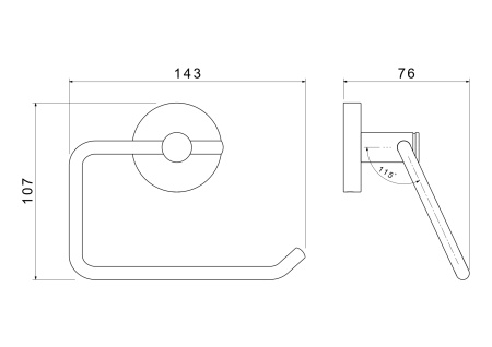 Бумагодержатель Aquatek ЕВРОПА AQ4118MB