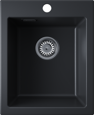 Кухонная мойка Omoikiri Omishima 41 4997482 40х20 цвет черный поверхность матовая