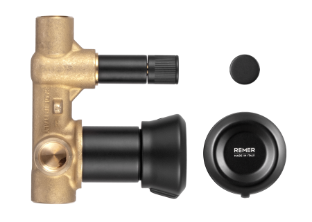 Смеситель для душа Remer Element ET09HNO встраиваемый в стену черный