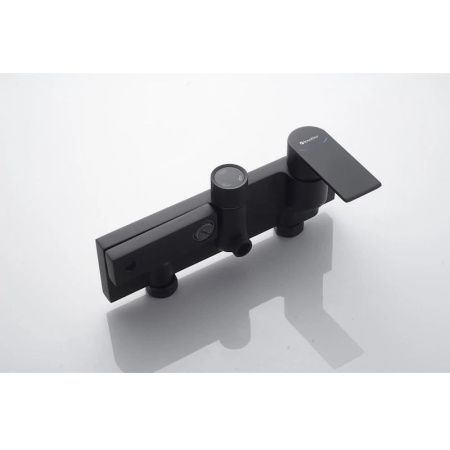 Душевая стойка Knotlor KN-72/BL настенная цвет черный
