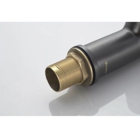 Смеситель для кухни Knotlor MUSE KN-61/GM на мойку вороненая сталь