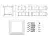 Рамка двухместная Ambrella Volt Line (Лине) AF110102