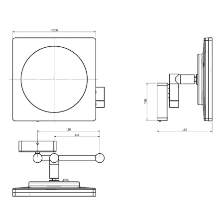 Зеркало косметическое Langberger LEDRO 73485