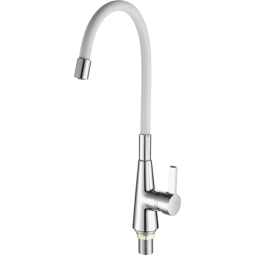 Смеситель для кухни Fashun A4153+B03 на мойку белый/хром - фото 2