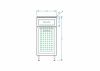 Комод Stella Polar Концепт SP-00000152 40х30 напольный цвет белый
