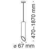 Светильник подвесной Wertmark Technical Lipari Pendant P027PL-01B