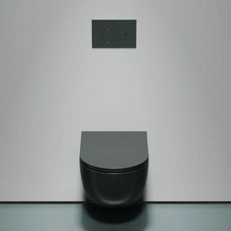 Унитаз подвесной Ceramica Nova MODENA CN6063MDH темно-серый с сиденьем микролифт безободковый душевой смыв