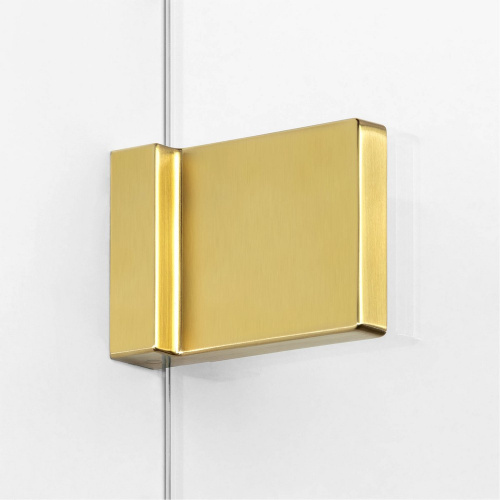 Душевая перегородка New Trendy AVEXA Gold EXK-7002 70х200 стекло прозрачное профиль золото брашированное - фото 5