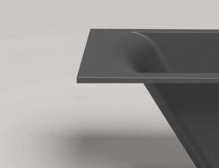 Ванна из литьевго мрамора Salini CASCATA 104313M 170х75 встраиваемая прямоугольная с ножками