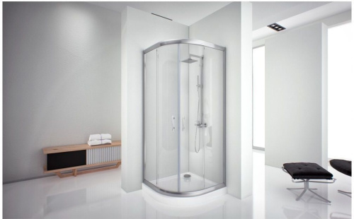 Душевой уголок Aquanet Alfa NAA2142 100х100 стекло прозрачное профиль хром глянцевый без поддона - фото 3