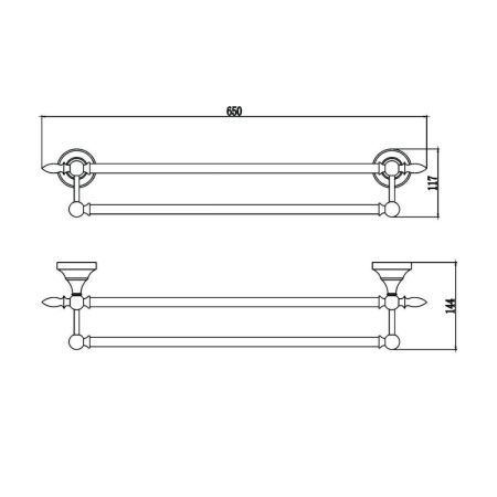 Полотенцедержатель Savol S-06848B