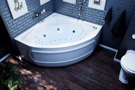 Ванна акриловая Aquatek Сириус SIR164-0000002 165х165 угловая угловая с каркасом без ручек