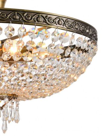 Люстра на штанге Natali Kovaltseva Rococo (Роцоцо) ROCOCO 81407/6C ANTIQUE